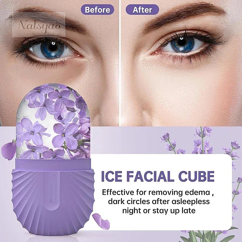 Face Ice Roller Puffiness - Ice Face Roller 1PCS Silicone Ice