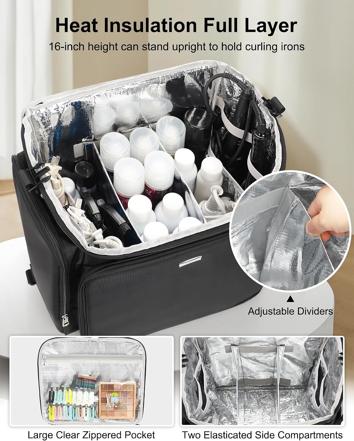 Rolling Makeup Case Hair Tools - Makeup ulasan dan harga