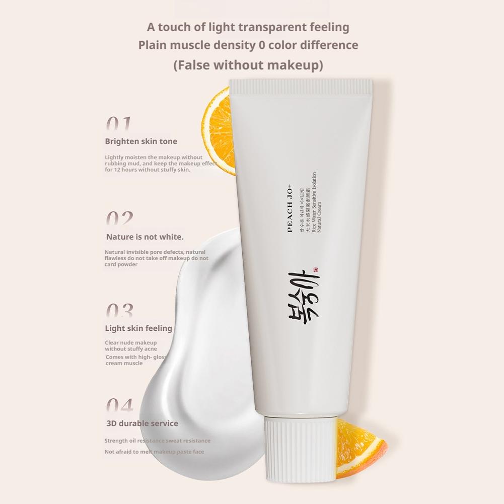 Korean Rice SPF50+ Sunscreen F - Spf 50 Waterproof Sunscreen ulasan dan harga