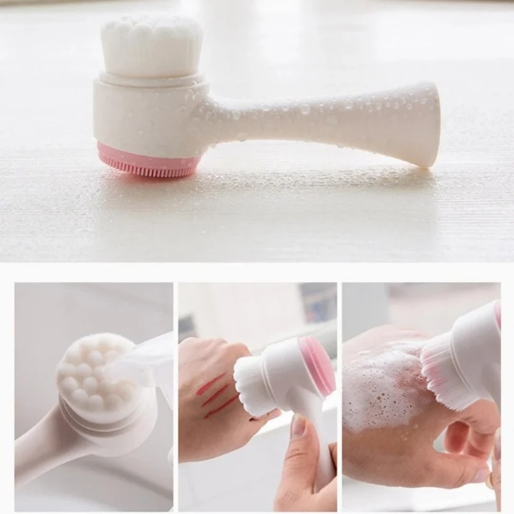 3D Double‑Sided Silicone Facia - Silicone Face Scrubber Electric ulasan dan harga