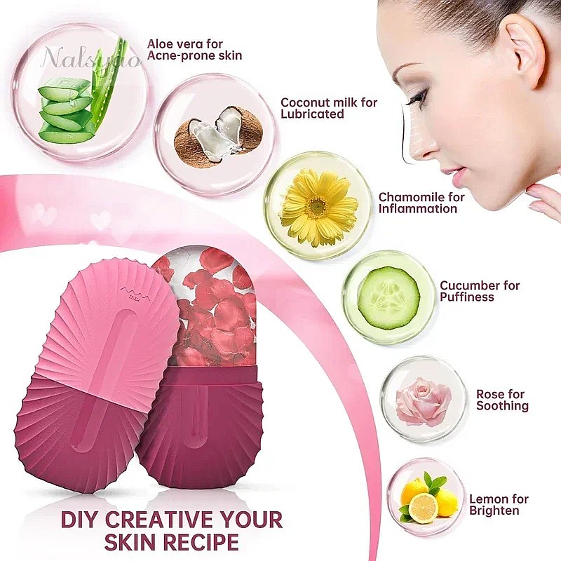 Ice Face Roller 1PCS Silicone  - Face Ice Roller Puffiness ulasan dan harga