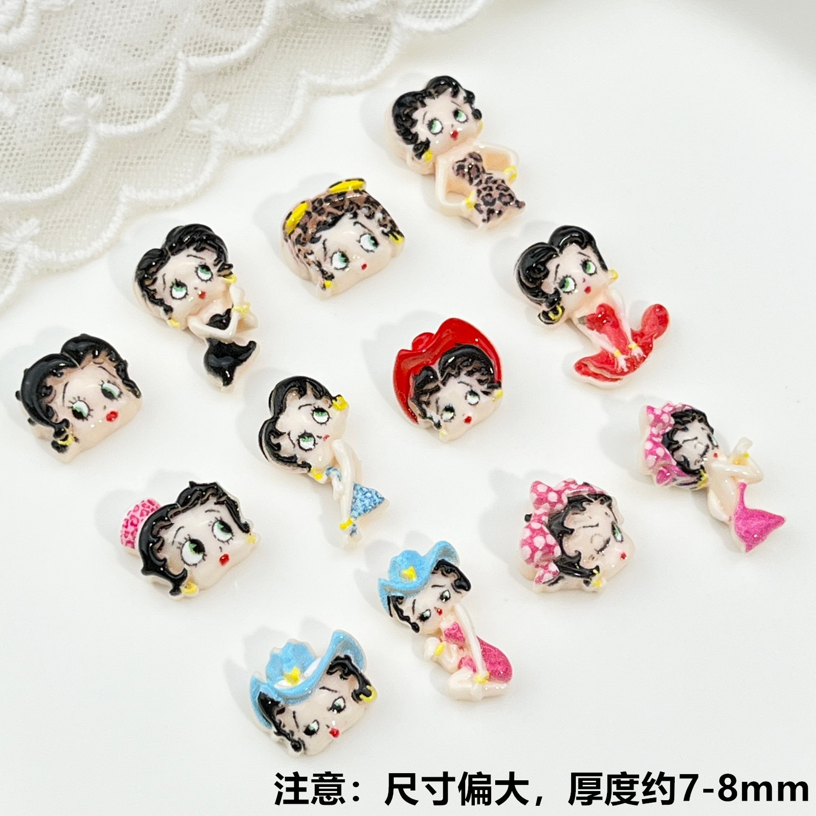 100pcs Cartoon Betty Nail Art  - Nail Art ulasan dan harga