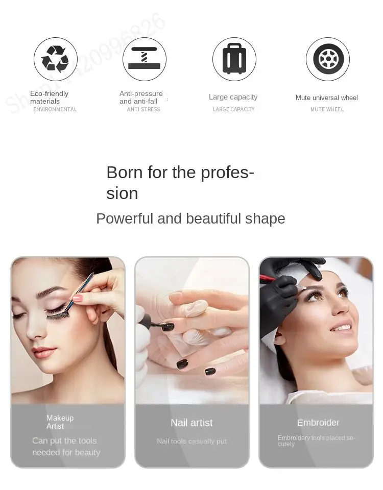 Large-capacity Professional Ma - Makeup ulasan dan harga
