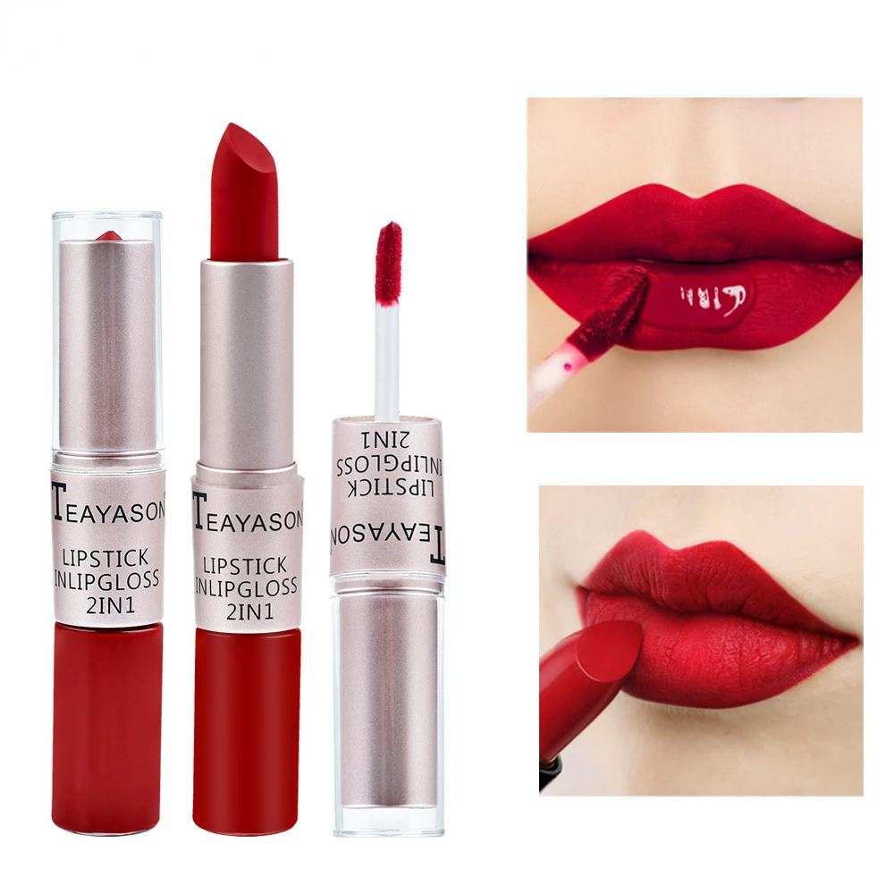 1PC Pink Lipstick Sexy Lip Glo - Matte Velvet Lip Tint Long Lasting ulasan dan harga