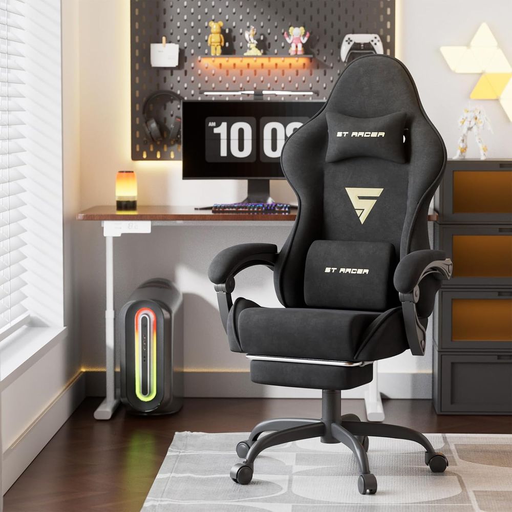 Velvet abric Ergonomic Gaming  - Massage ulasan dan harga