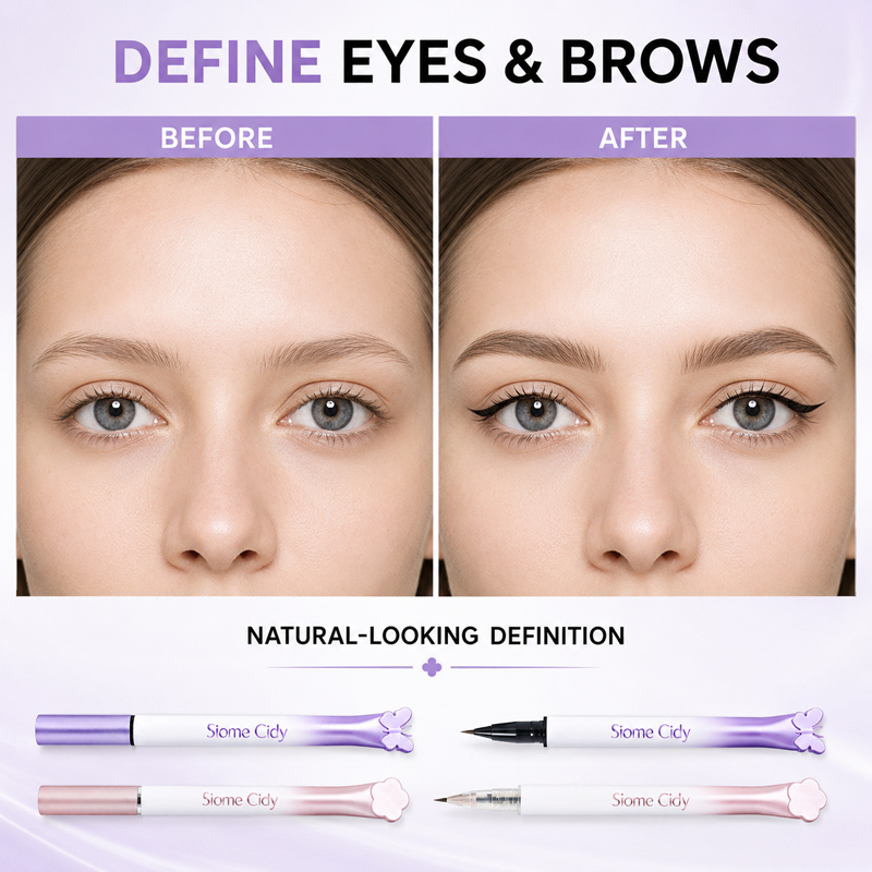 Siome Cidy 4PCS Liquid Eyeline - Waterproof Liquid Eyeliner Pen ulasan dan harga