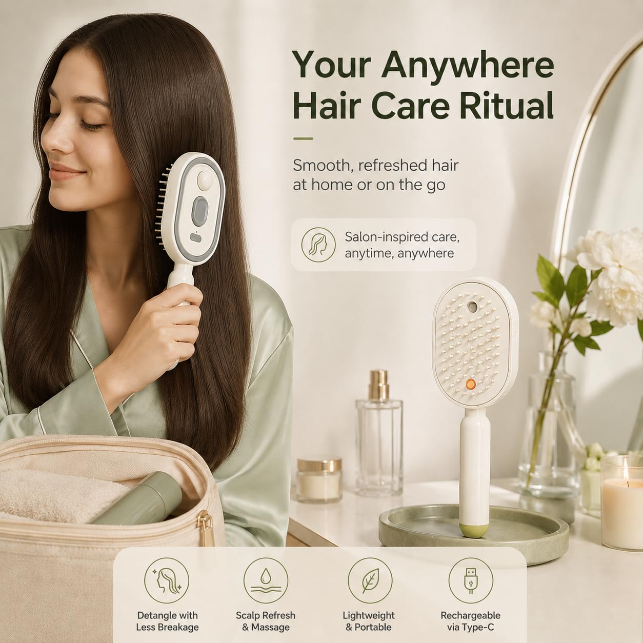 Electric Spray Hair Massage Co - Massage ulasan dan harga