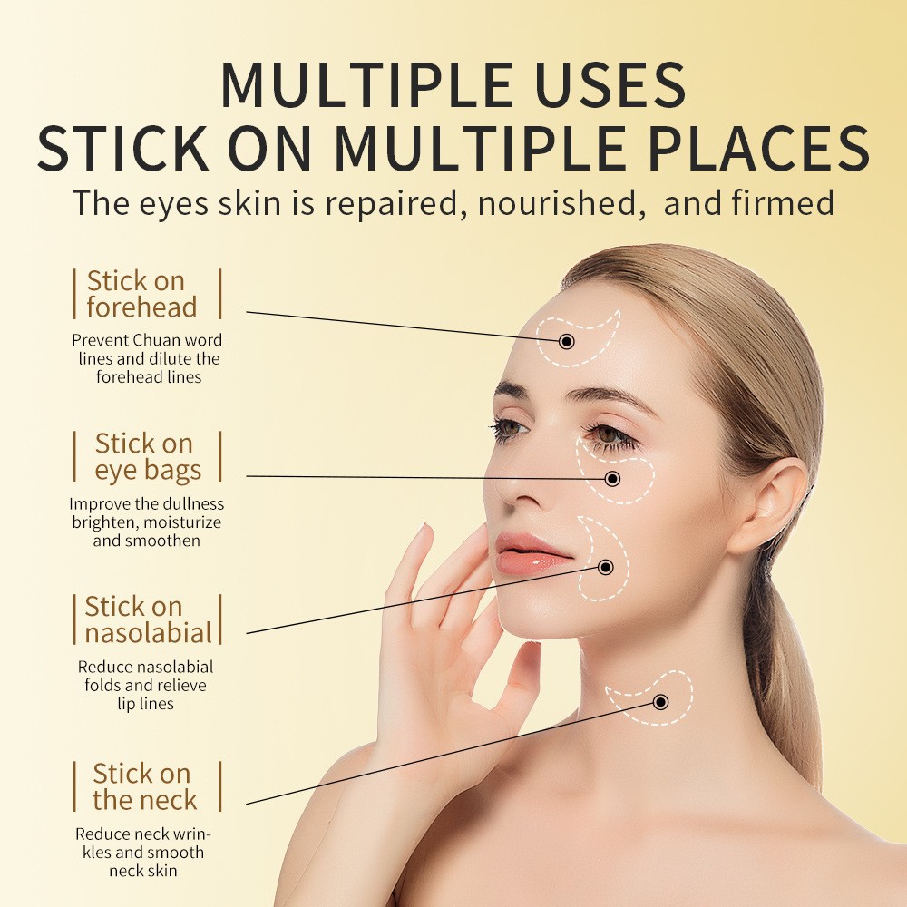 60pcs Golden Collagen Avocado  - Collagen Under Eye Patches ulasan dan harga