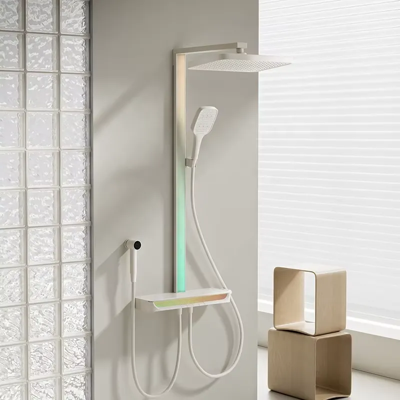 Brass Digital Waterfall Shower - Massage ulasan dan harga