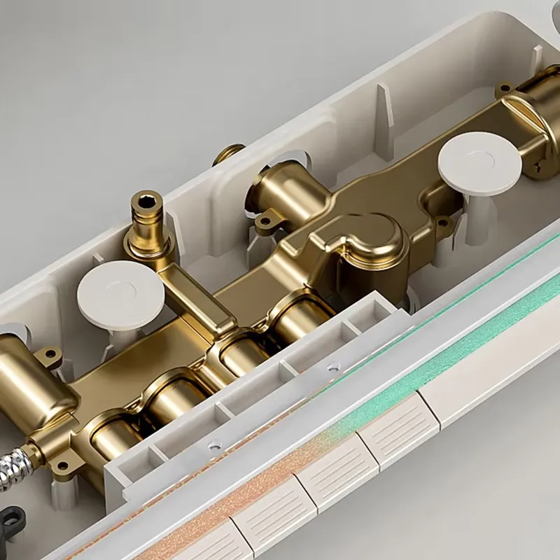 Brass Digital Waterfall Shower - Massage ulasan dan harga