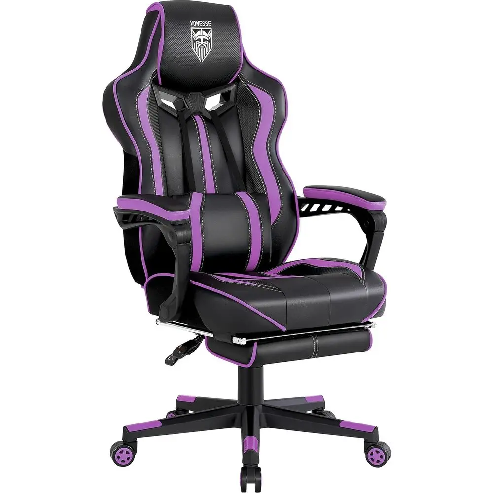 Ergonomic Reclining Gaming Cha - Massage ulasan dan harga