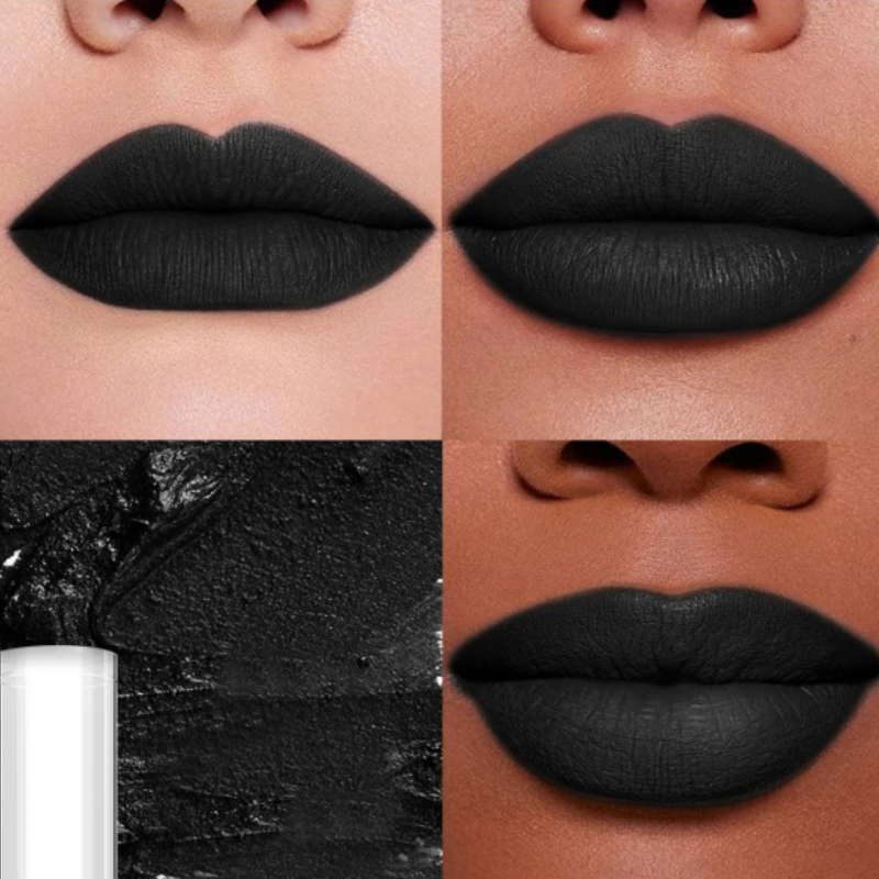 Punk Matte Black Liquid Lipsti - Matte Velvet Lip Tint Long Lasting ulasan dan harga