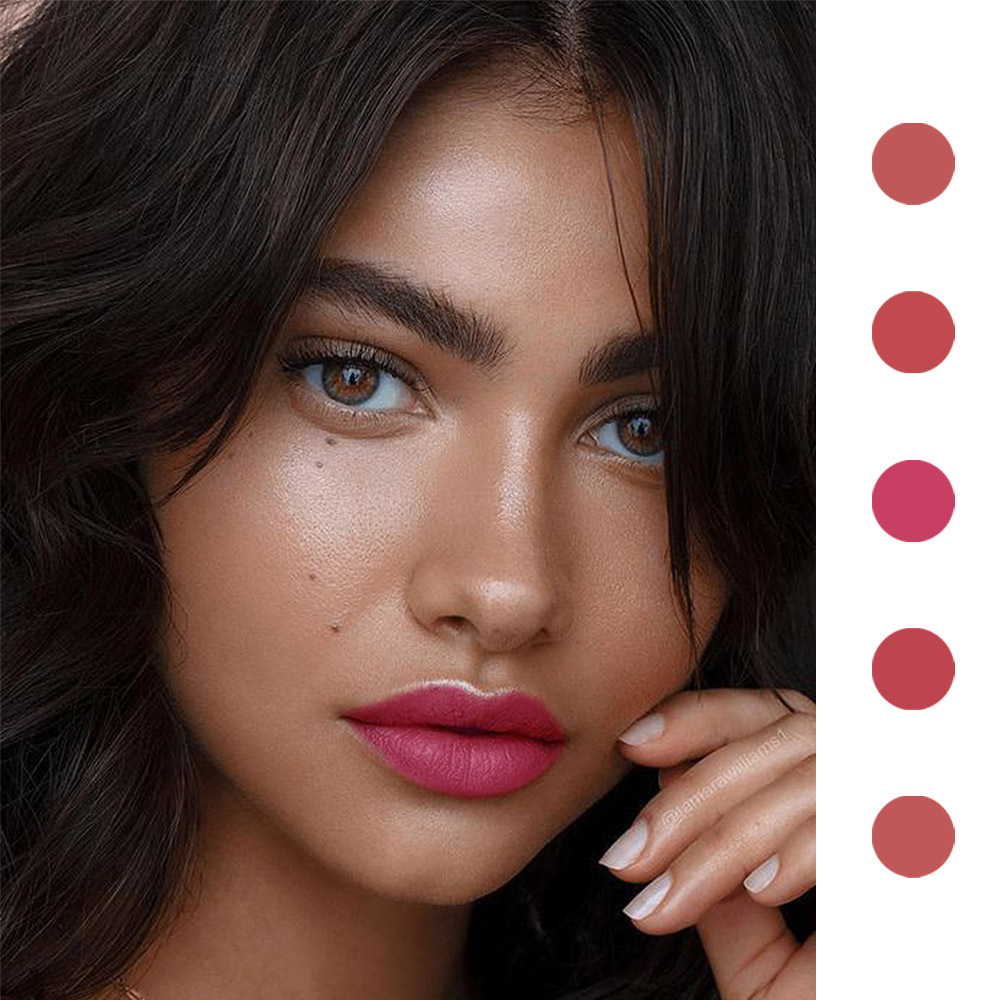 DNM 18 Colors Matte Velvet Lip - Matte Velvet Lip Tint Long Lasting ulasan dan harga