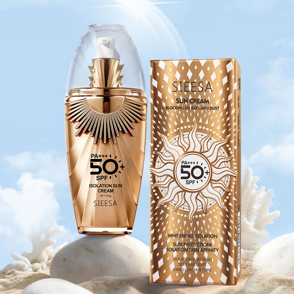 SPF 50+ PA+++ Facial Sunscreen - Spf 50 Waterproof Sunscreen ulasan dan harga