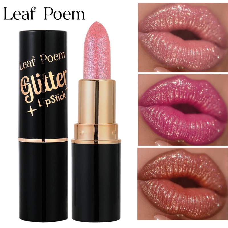 Metallic Glitter Lipstick Diam - Matte Velvet Lip Tint Long Lasting ulasan dan harga