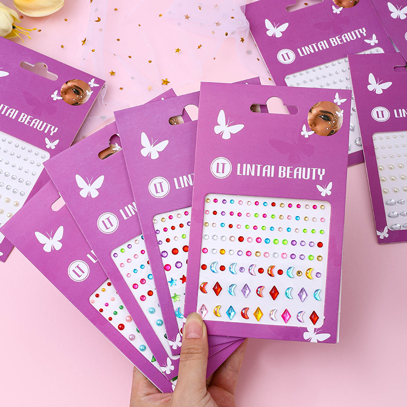 Hot Selling Face Gems Stickers - Nail Art ulasan dan harga