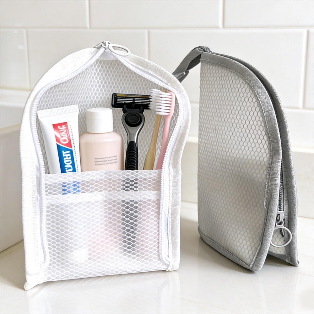 Mesh Toiletry Bag Breathable Q - Makeup ulasan dan harga