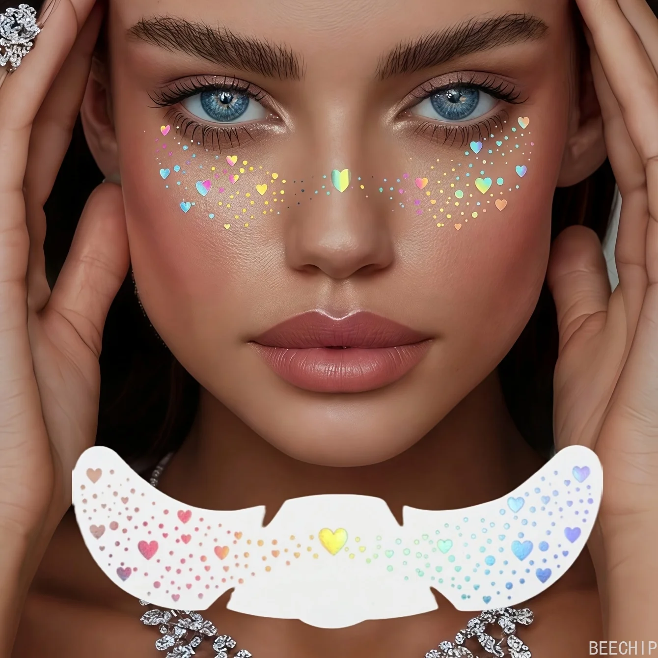 6 Sheets Glitter Freckles Holo - Makeup ulasan dan harga