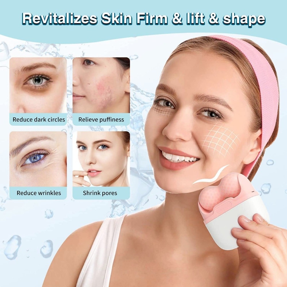 Double Head Ice Roller For Fac - Face Ice Roller Puffiness ulasan dan harga