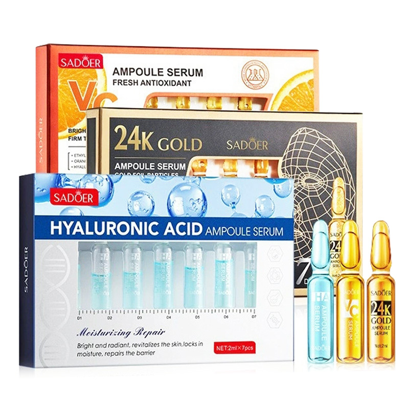 7pcs/Kit SADOER Ampoule Vitami - Hyaluronic Acid Facial Serum ulasan dan harga