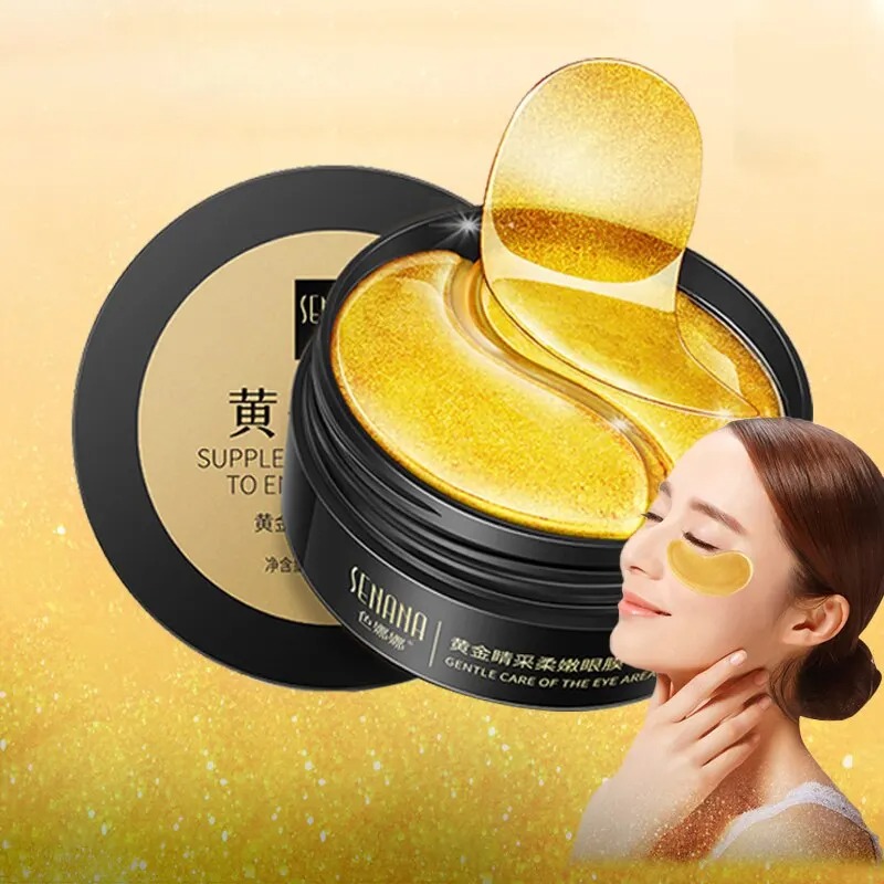 60pcs Golden Moisturizing Eye  - Collagen Under Eye Patches ulasan dan harga