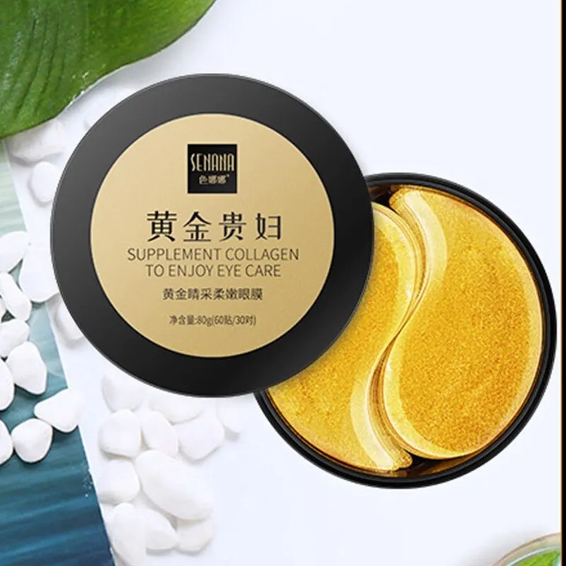 60pcs Golden Moisturizing Eye  - Collagen Under Eye Patches ulasan dan harga