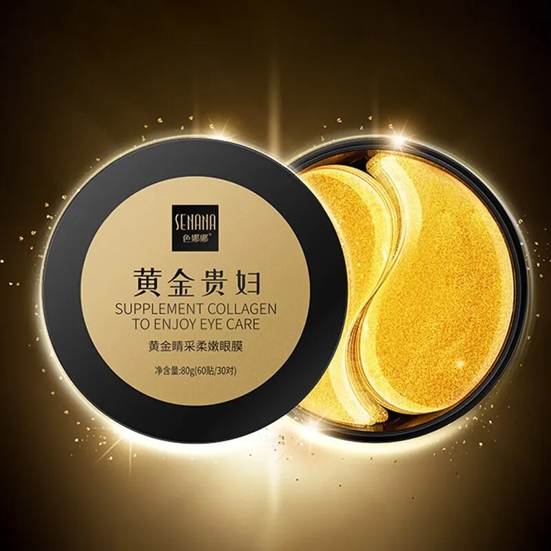 60pcs Golden Moisturizing Eye  - Collagen Under Eye Patches ulasan dan harga