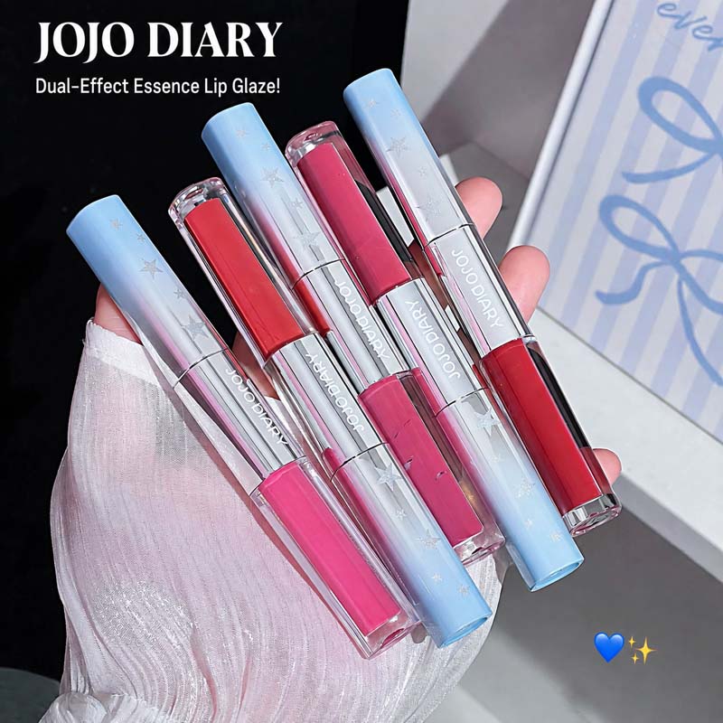 JOJO DIARY Dual Effect Lip Gla - Matte Velvet Lip Tint Long Lasting ulasan dan harga